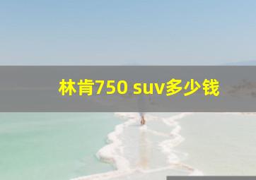 林肯750 suv多少钱